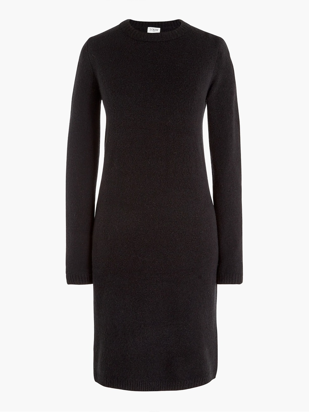 J.Crew Black Long-Sleeve Sweater Dress Extra Soft Yarn - Size Small